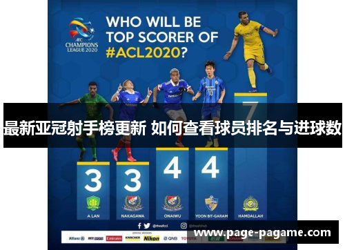 最新亚冠射手榜更新 如何查看球员排名与进球数