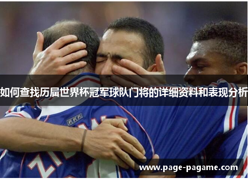如何查找历届世界杯冠军球队门将的详细资料和表现分析