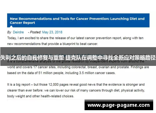 失利之后的自我修复与重塑 捷克队在调整中寻找全新应对策略路径